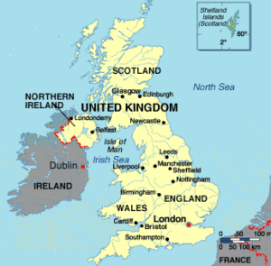 Vị trí Vương quốc Anh - bản đồ vương quốc anh